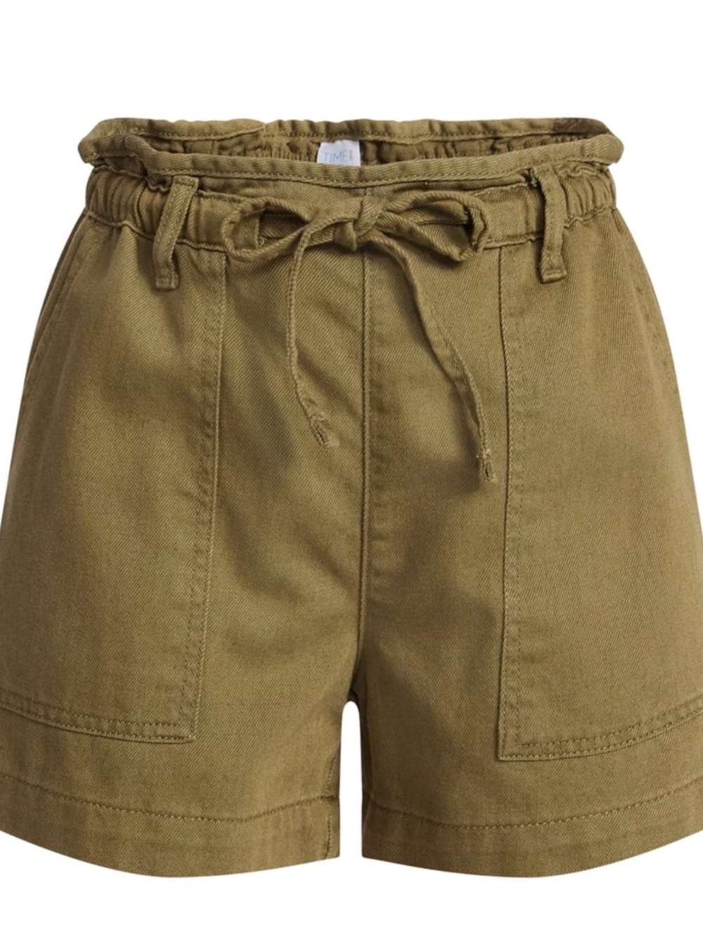 Time and Tru Women's Drapey Twill Utility Shorts